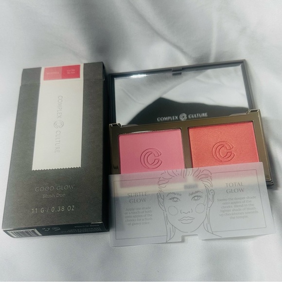 COMPLEX CULTURE Good Glow Blush Duo in SO CHILL/GLOW RUSH .38oz/11g FULL SZ $30 - Picture 1 of 4